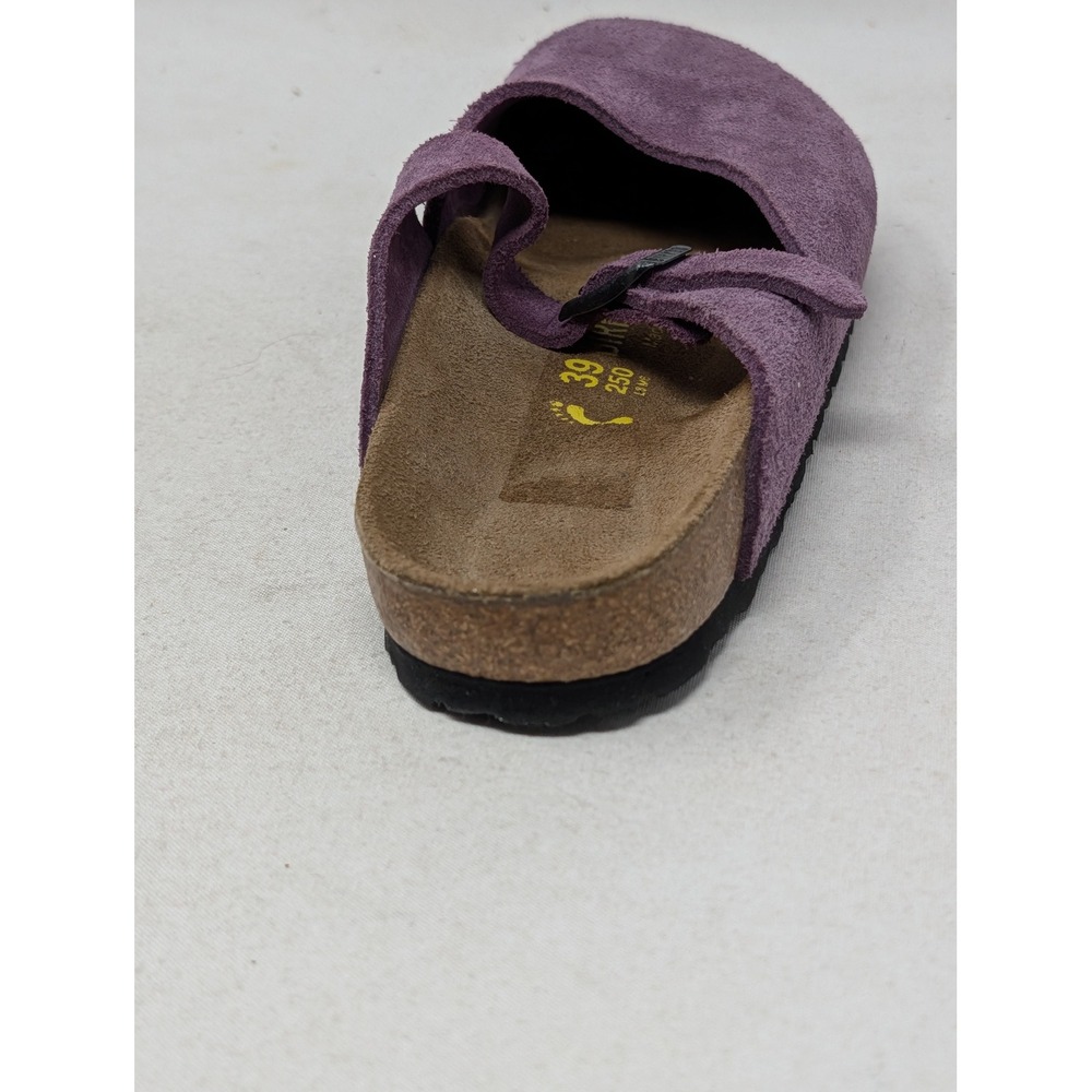 Birkenstock London Purple Suede Closed Toe Clogs Shoes Womens 39 L8 M6 - Picture 11 of 13